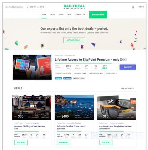 aily Deal - Coupon Deal Website by Templatic